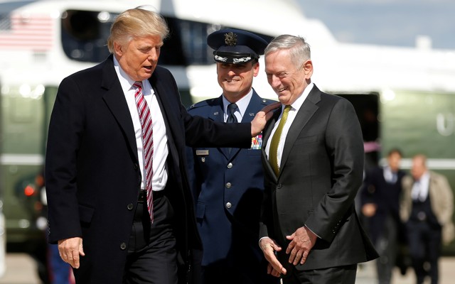 President Trump and Defense Secretary James Mattis