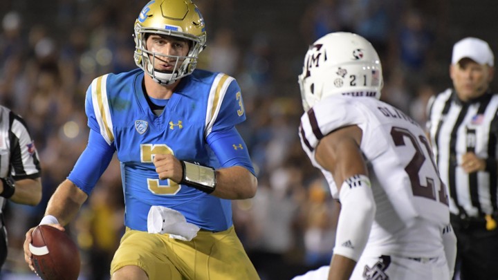 UCLA Bruins quarterback Josh Rosen during a game against Texas A&M