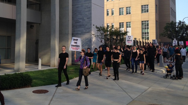 Durham County Courthouse protestors