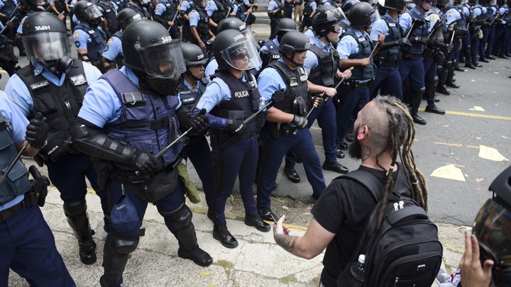 A scene from recent protests in Puerto Rico