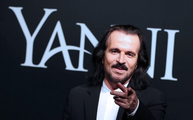 Yanni, the composer, points