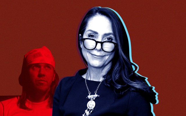 The writer Mary Karr, and the writer David Foster Wallace