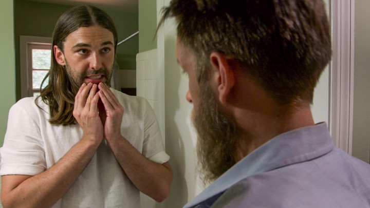 Jonathan Van Ness sizes up a client in 'Queer Eye'