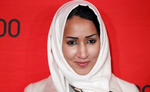 Saudi activist Manal al-Sharif arrives to be honored at the Time 100 Gala in New York in 2012. 