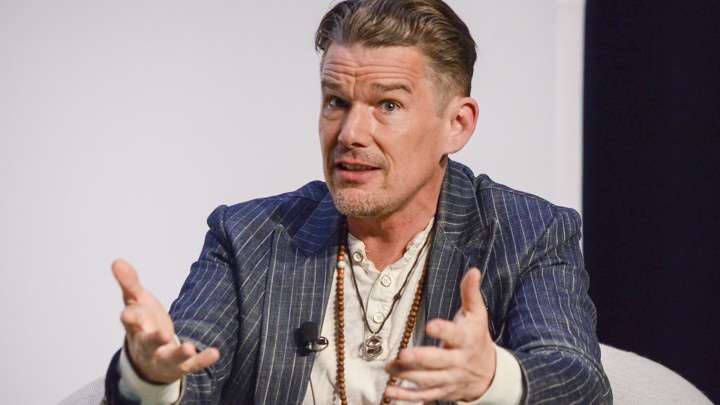 Ethan Hawke gesturing