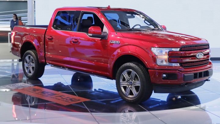 There Is No Pickup Truck Emoji But Lots Of Other Transportation A Red Ford Four Door Pickup Truck
