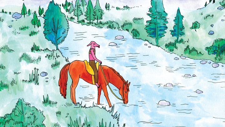 Part of a panel from 'Coyote Doggirl'