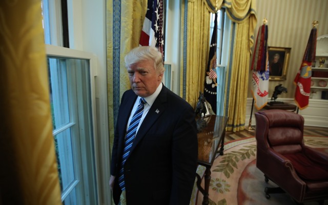 Donald Trump in the Oval Office
