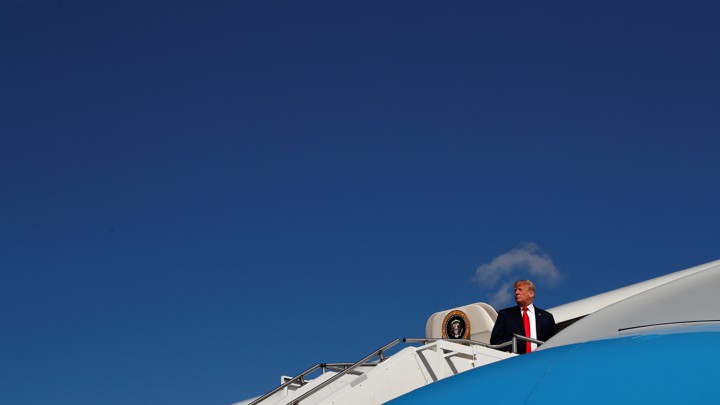 Donald Trump boards Air Force One