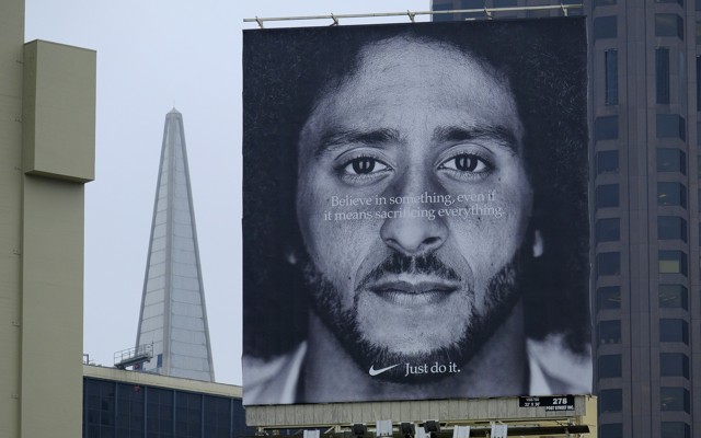 The former San Francisco 49ers quarterback Colin Kaepernick