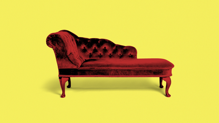 A picture of a therapist's chair
