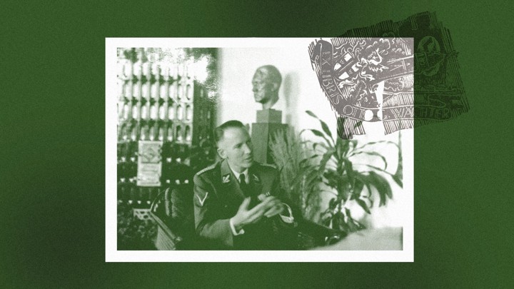 A photo of Wächter on top of a green background.
