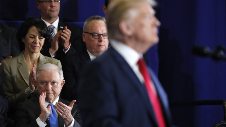 Jeff Sessions and Donald Trump