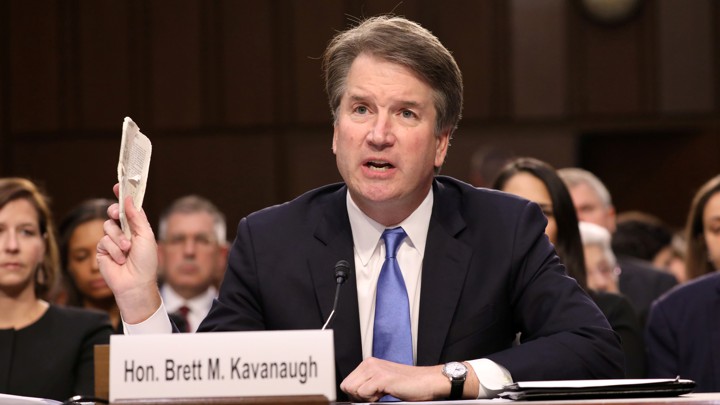 Supreme Court nominee Brett Kavanaugh testifies during his confirmation hearing on September 5, 2018.