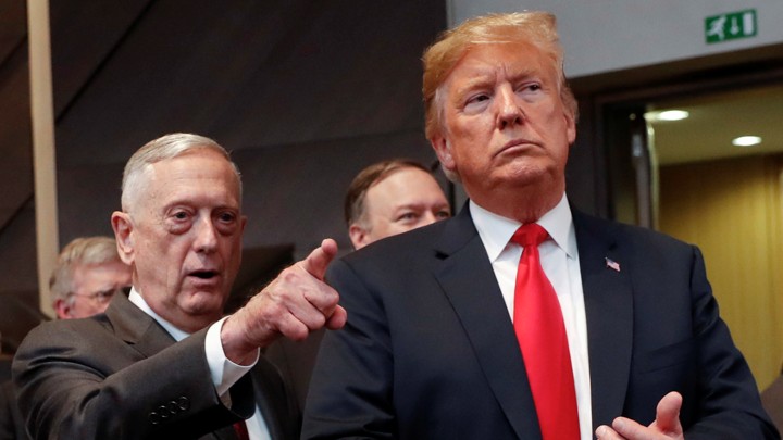 James Mattis and Donald Trump