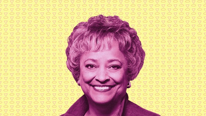 An illustration of Kay Coles James