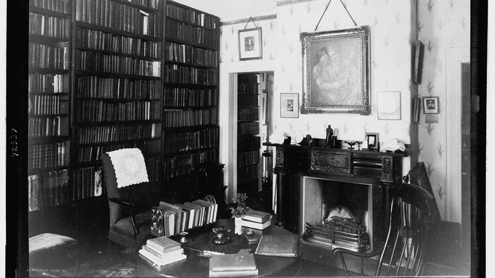 A photo of Ralph Waldo Emerson's study