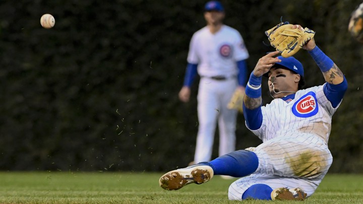 Javier Báez at the Chicago Cubs' September 30 game against the St. Louis Cardinals
