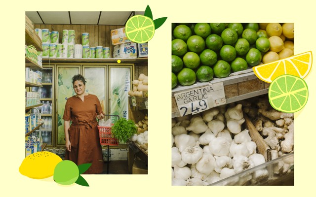 Samin Nosrat, the author of the cookbook ‘Salt, Fat, Acid, Heat’ and the host of the Netflix series of the same name, selects produce at her favorite Brooklyn market.