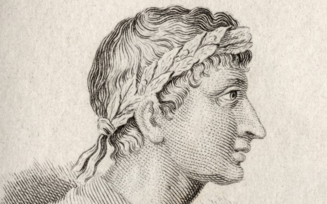 A portrait of the Roman poet Ovid.