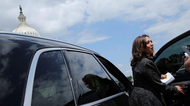 Photo of Kamala Harris  - car
