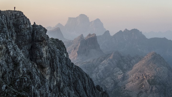 The Dolomites at sunset
