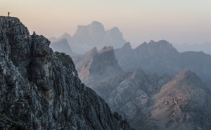 The Dolomites at sunset