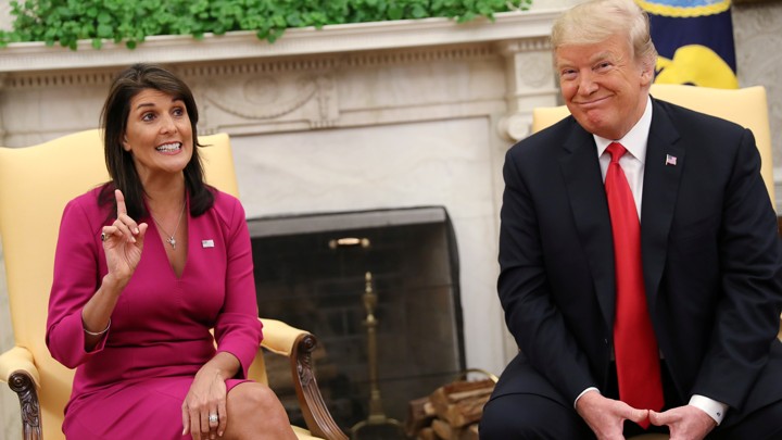 Nikki Haley and Donald Trump