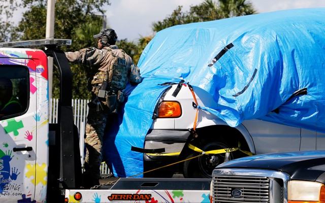 Cesar Sayoc's van was apprehended on October 26, 2018