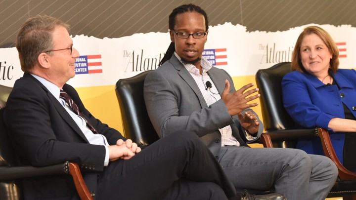 Jeffrey Goldberg, Ibram X. Kendi, and Ruth Marcus at The Atlantic Festival