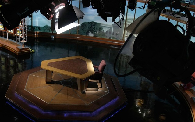 A picture of a broadcast television studio