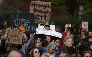 People march in memory of the victims of the Tree of Life synagogue shooting.