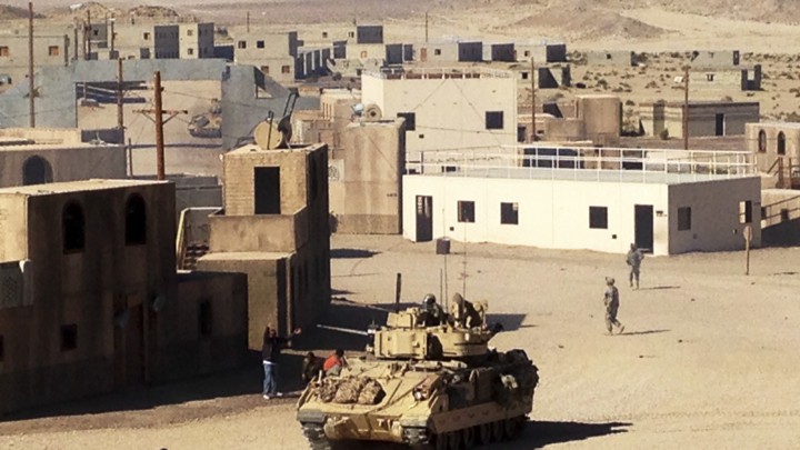 The mock village of Razish at the National Training Center in Fort Irwin, California
