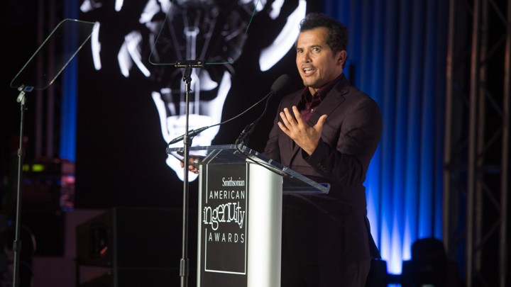 John Leguizamo speaks at the American Ingenuity Awards on December 5.