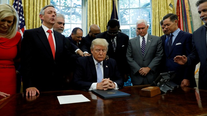 Image result for photos of evangelicals in the White house