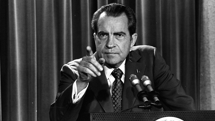 On March 15, 1973, President Nixon tells a White House news conference that he will not allow his legal counsel, John Dean, to testify in the Watergate investigation.