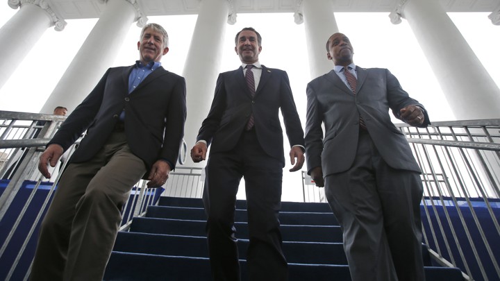 Mark Herring, Ralph Northam, and Justin Fairfax