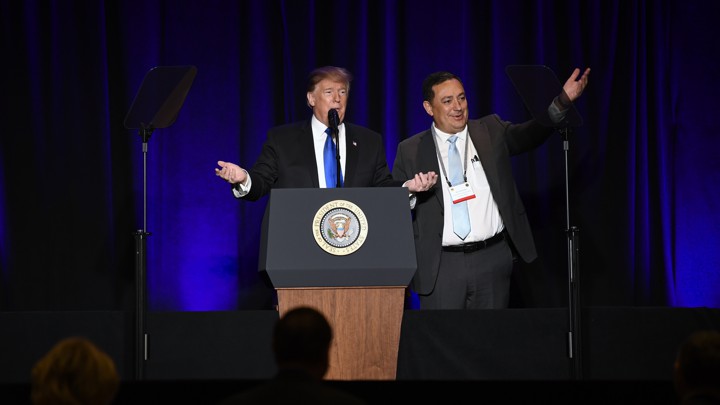 President Trump and Houston Police Chief Art Acevedo