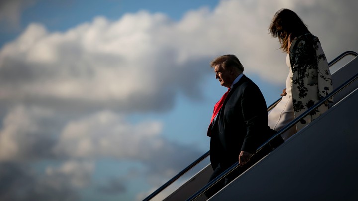 Donald and Melania Trump head to Mar-a-Lago for Easter weekend.