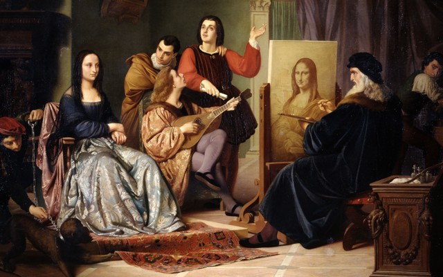 Cesare Maccari's 'Leonardo Che Ritrae la Gioconda'