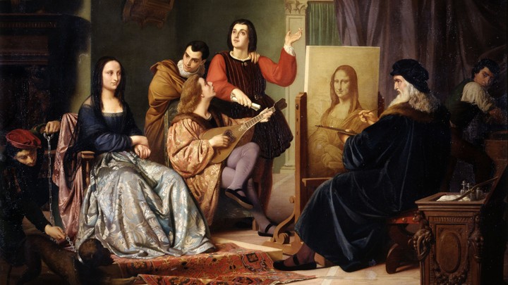 Cesare Maccari's 'Leonardo Che Ritrae la Gioconda'