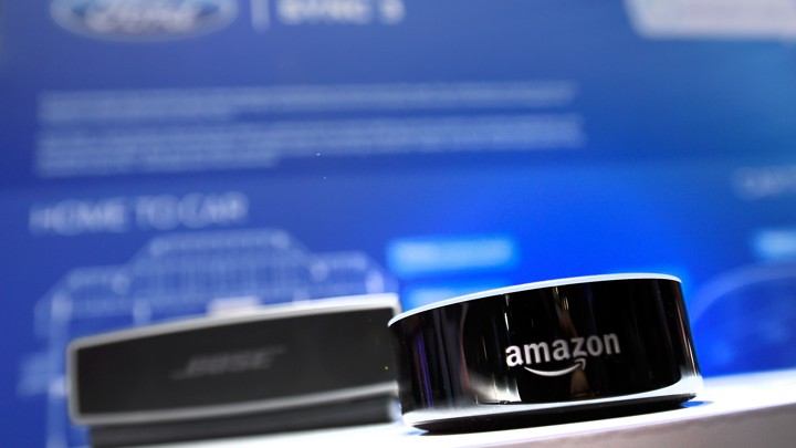An Amazon Echo smart speaker