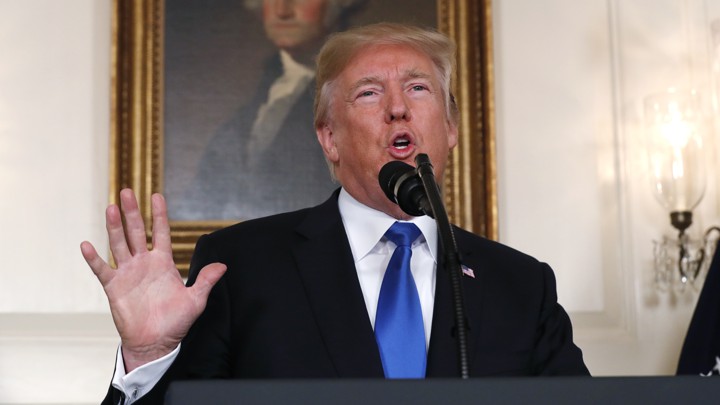 Donald Trump spoke about Iran in 2017.