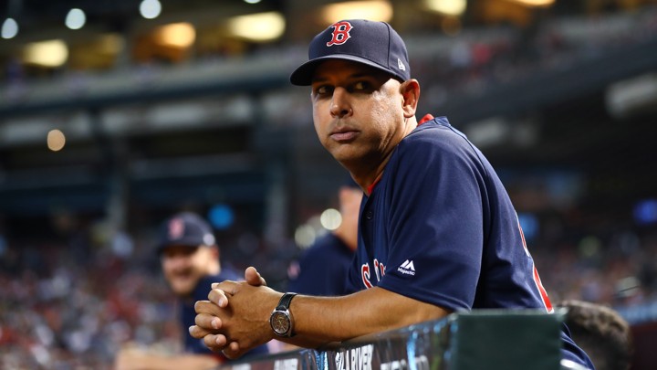 The Boston Red Sox manager Alex Cora