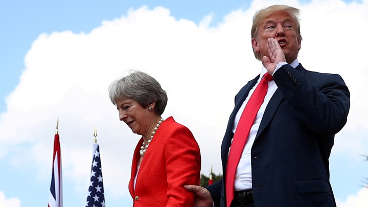 Donald Trump and Theresa May