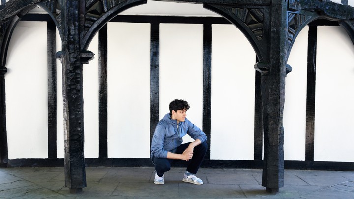 A publicity image of Vampire Weekend's Ezra Koenig