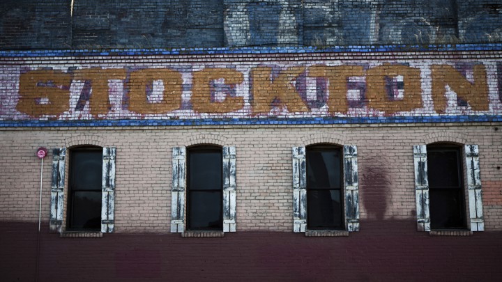 An abandoned wrehouse in Stockton, California