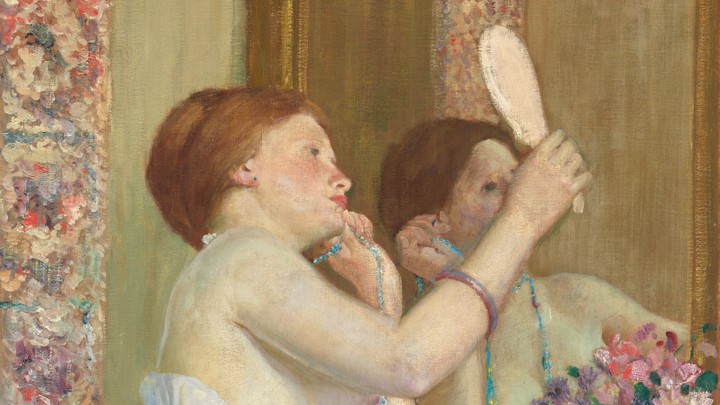 Woman With a Mirror by Frederick Carl Frieseke