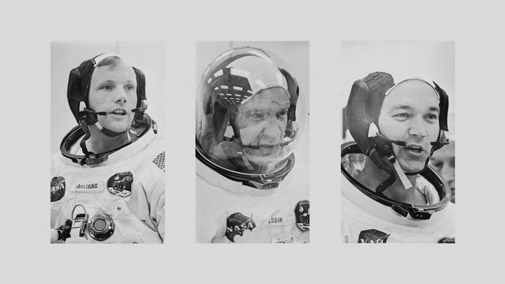 The Apollo 11 crew, from left: Neil Armstrong, Buzz Aldrin, and Michael Collins