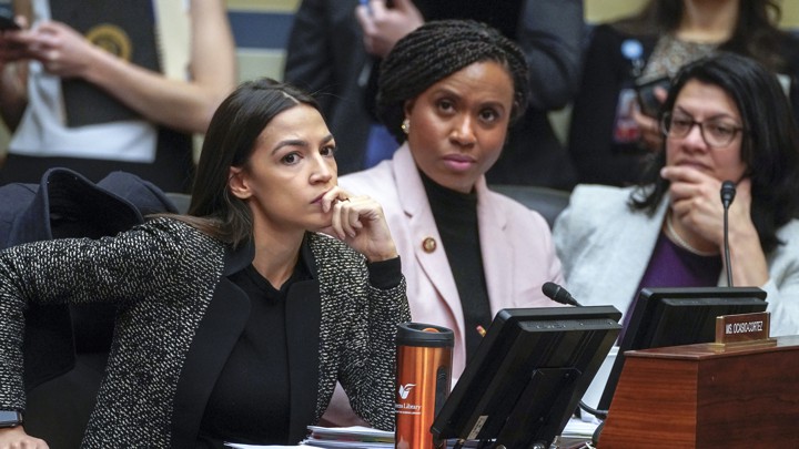 Alexandria Ocasio-Cortez, Ayanna Pressley, and Rashida Tlaib